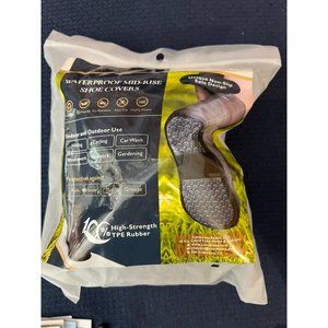 Waterproof Mid-Rise Shoe Covers Black XXL M(10.5-12) W(11-12.5) New